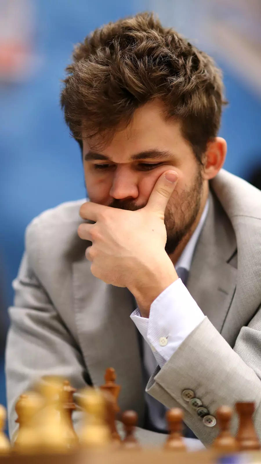 Magnus Carlsen ,Alireza Firouzja during the World Championships of News  Photo - Getty Images