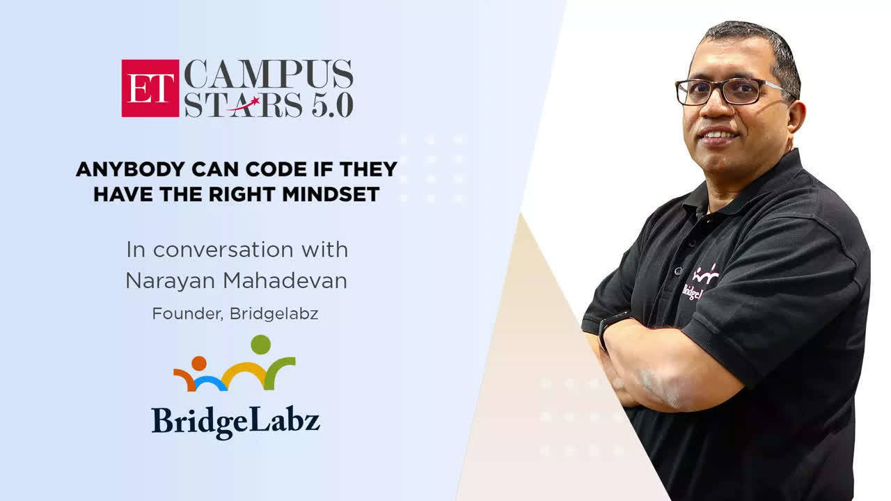 ET Campus Stars | Anybody Can Code if they have the right mindset - Narayan Mahadevan, Founder, BridgeLabz