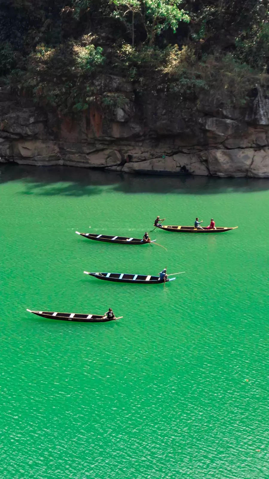 The cleanest river in Asia with its crystal clear water