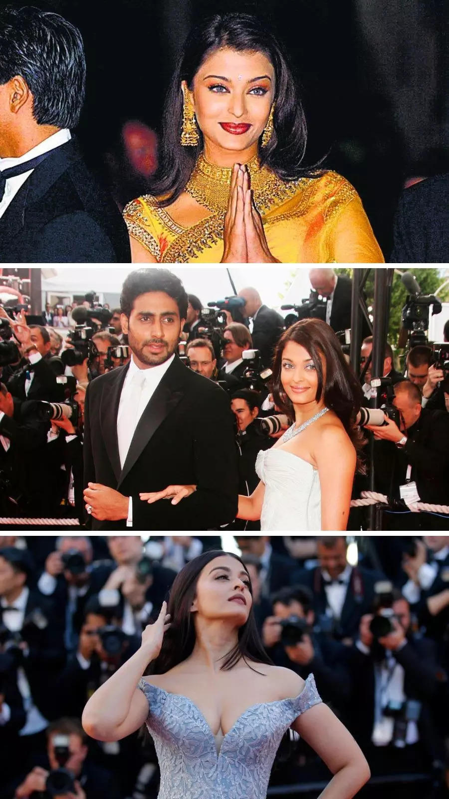 Aishwarya Rai's dramatic looks from black gown with 3D flowers to hot pink  suit