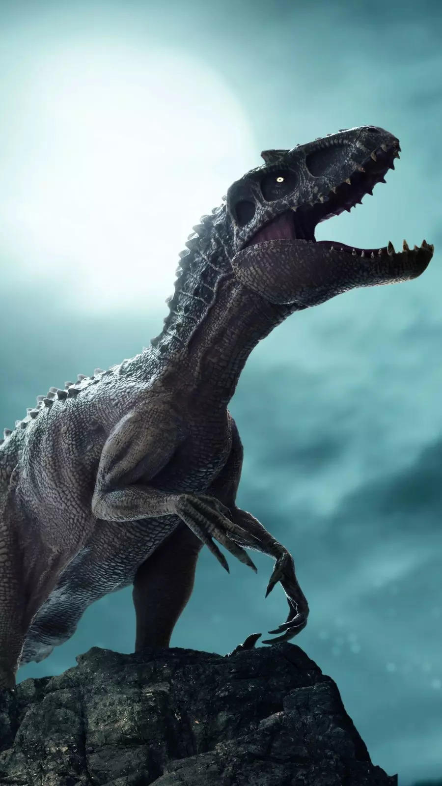  Noah  on Twitter Heres the full 1637x3000 res Indoraptor Wallpaper  for everyone I defined the clouds a little more and also added a version  with the eyes ChrisLikesDinos No Eyes