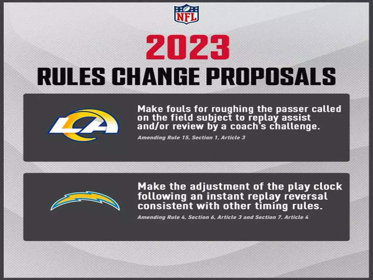 NFL rules change proposals 2023: Here’s everything you need to know