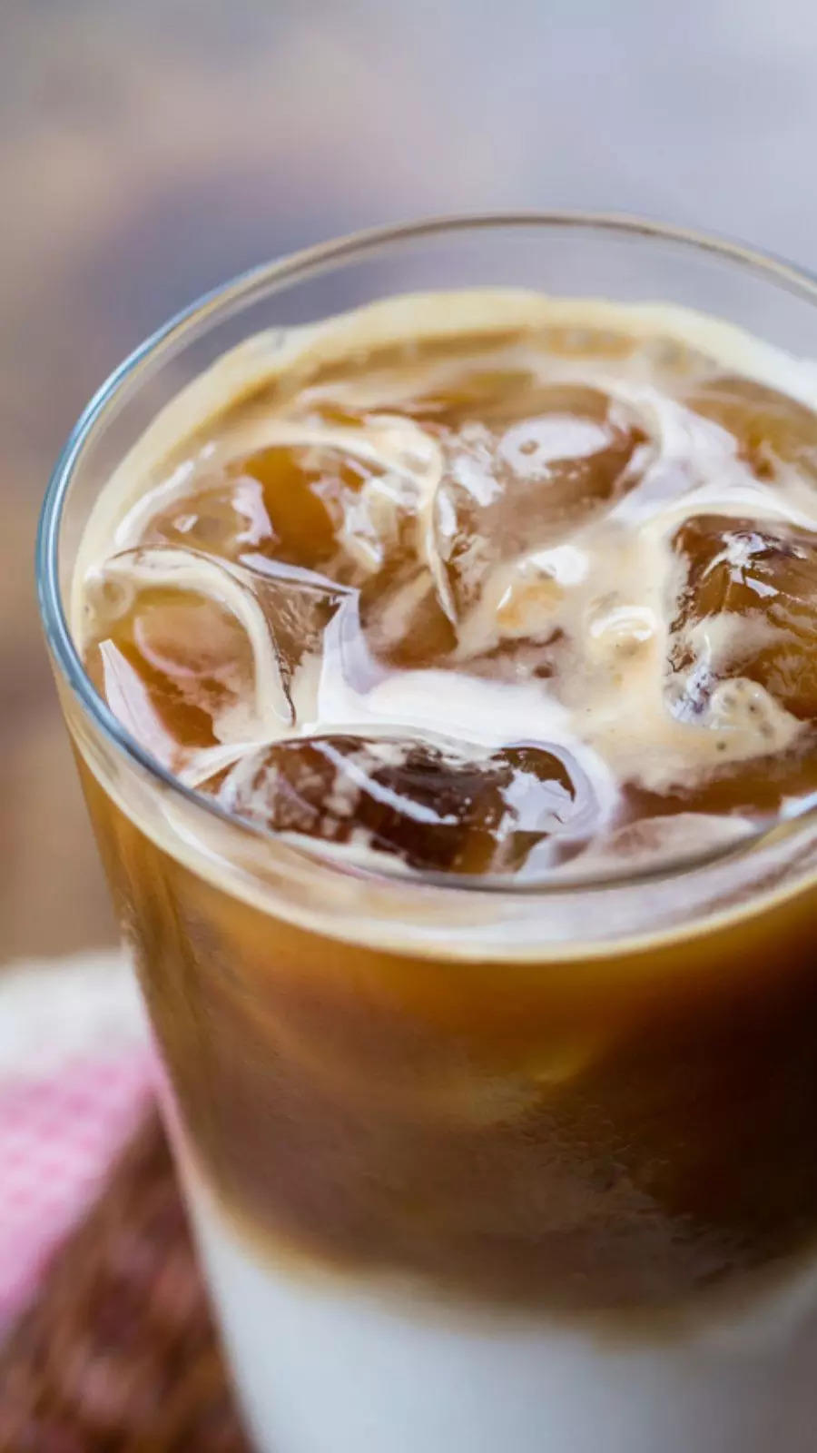 Vietnamese Iced Cold Brew Coffee with Whipped Cream and Caramel