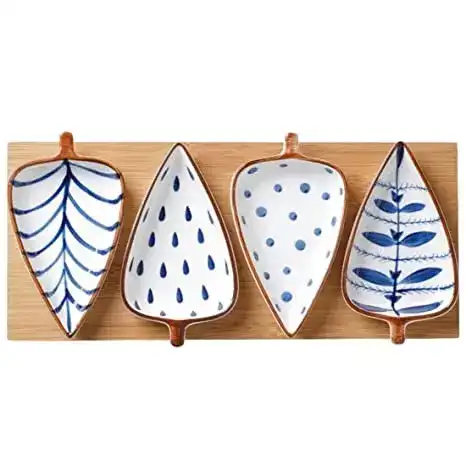 Image for NestasiaMothersDayGifts%2CContemporaryLeaf-ShapedServingPlatter