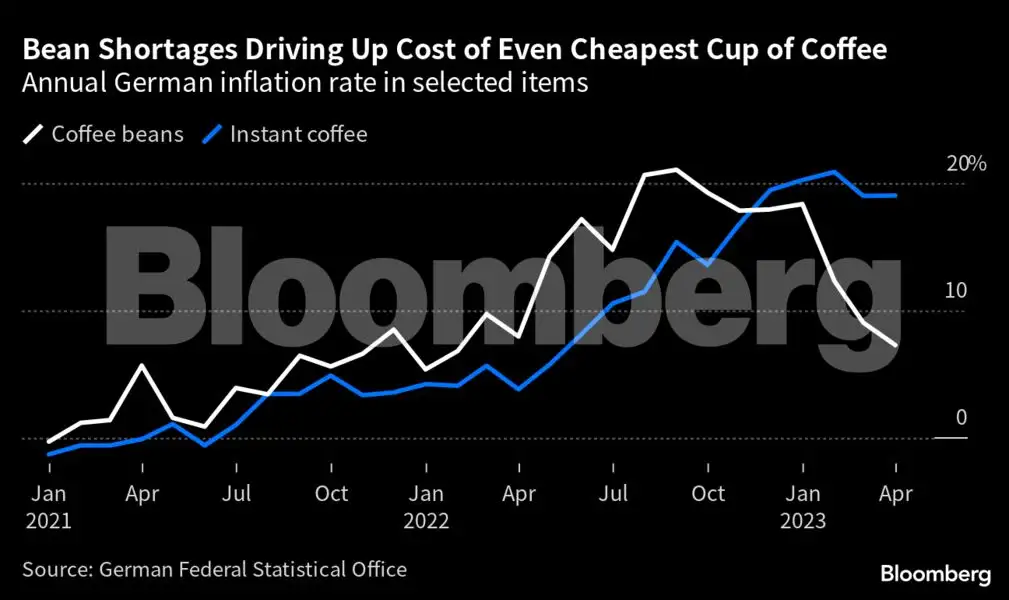 Bean shortage drives up cost of even the cheapest cup of coffee The