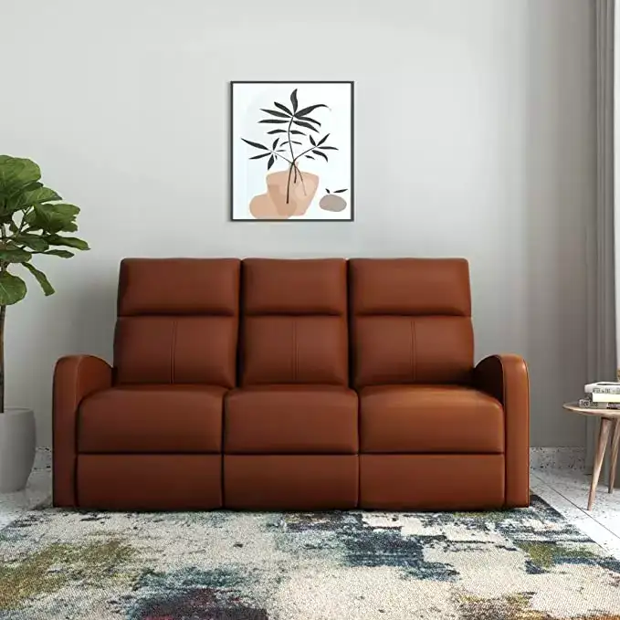 Image for AmazonBrand-SolimoStictal3SeaterManualRecliner