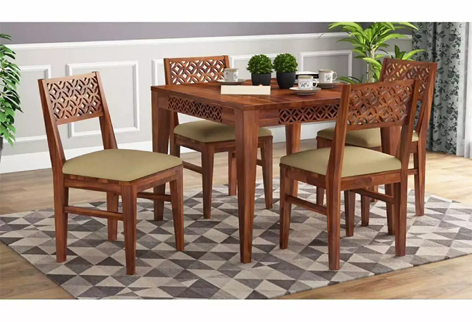 Image for BNFurnitureSolid4-SeaterDiningRoomSets