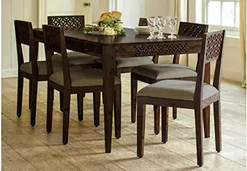 Image for DRIFTINGWOODMaharajaSheeshamWoodDiningTable