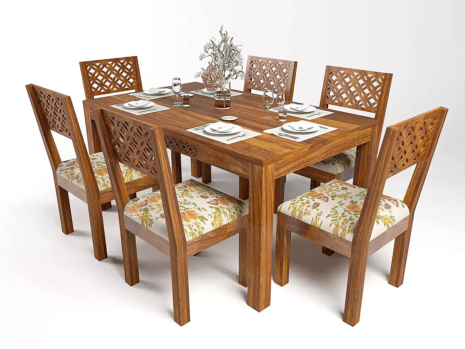 Image for CustomDecorSolid6-SeaterWoodenDiningTable