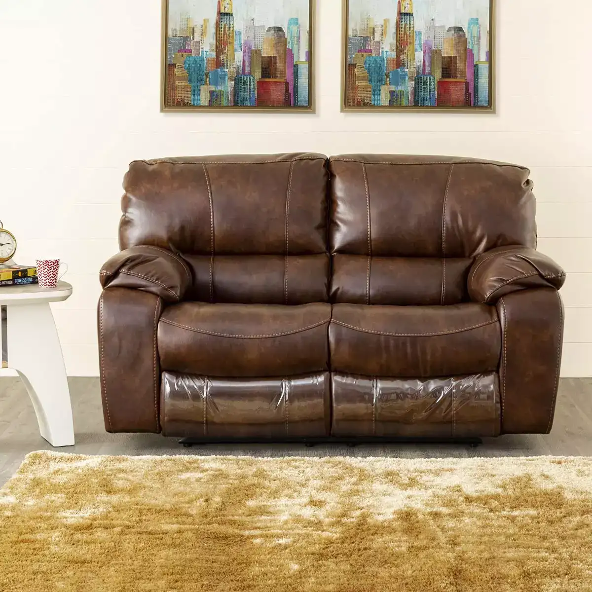 Image for HomeCentreApollo2-SeaterFauxLeatherReclinerChair