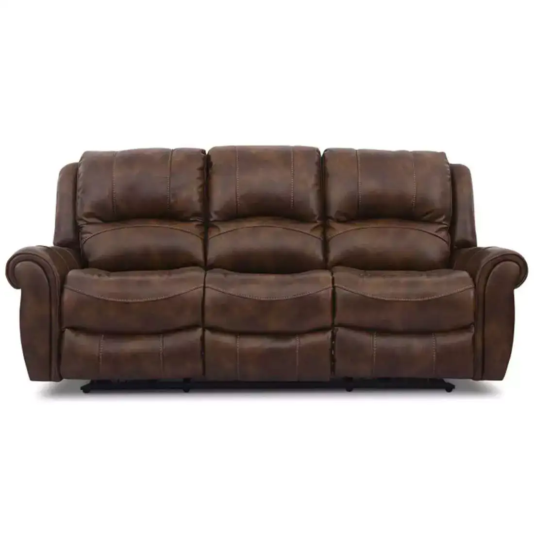 Image for FurnyMarioLeatherette3-seaterReclinerSofa