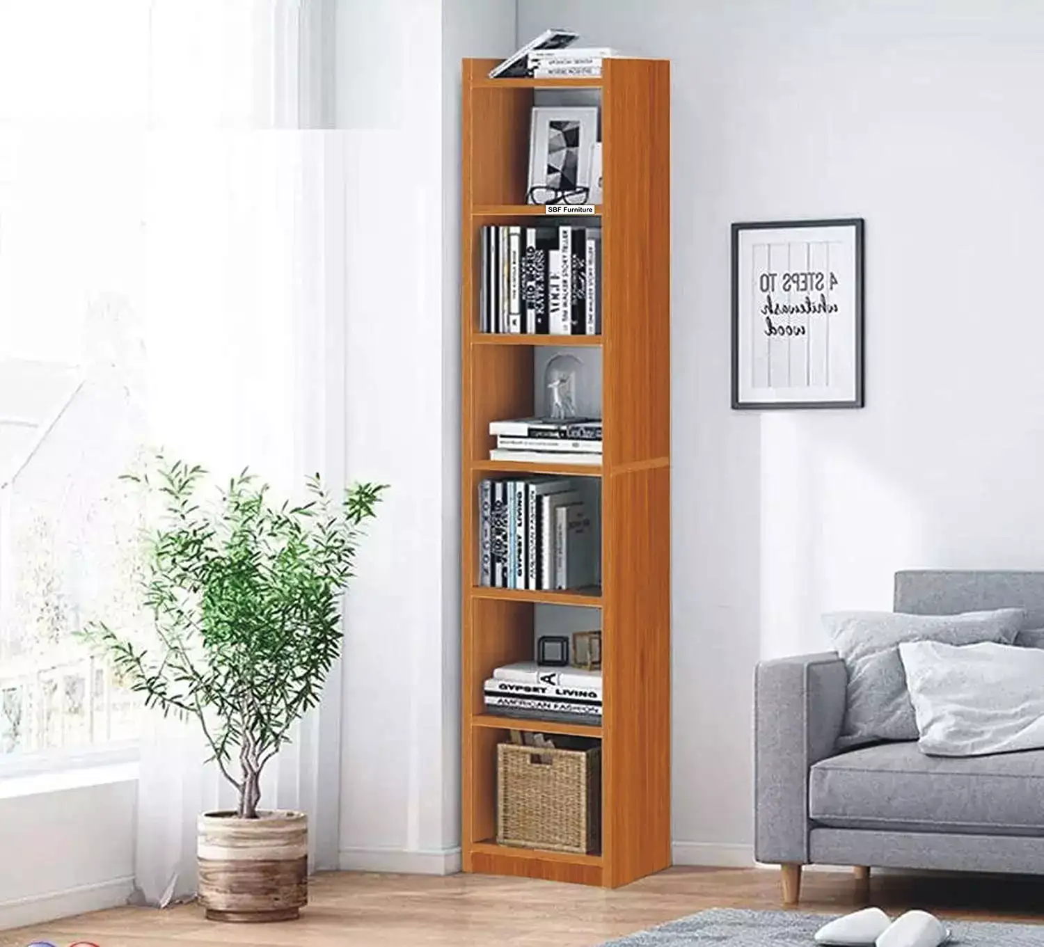 Image for SBFFurnitureEngineeredWoodBookshelf