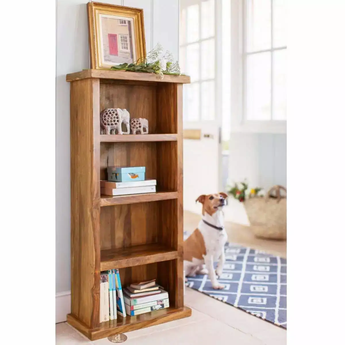 Image for ANGELFURNITURESolidSheeshamWoodBookshelf
