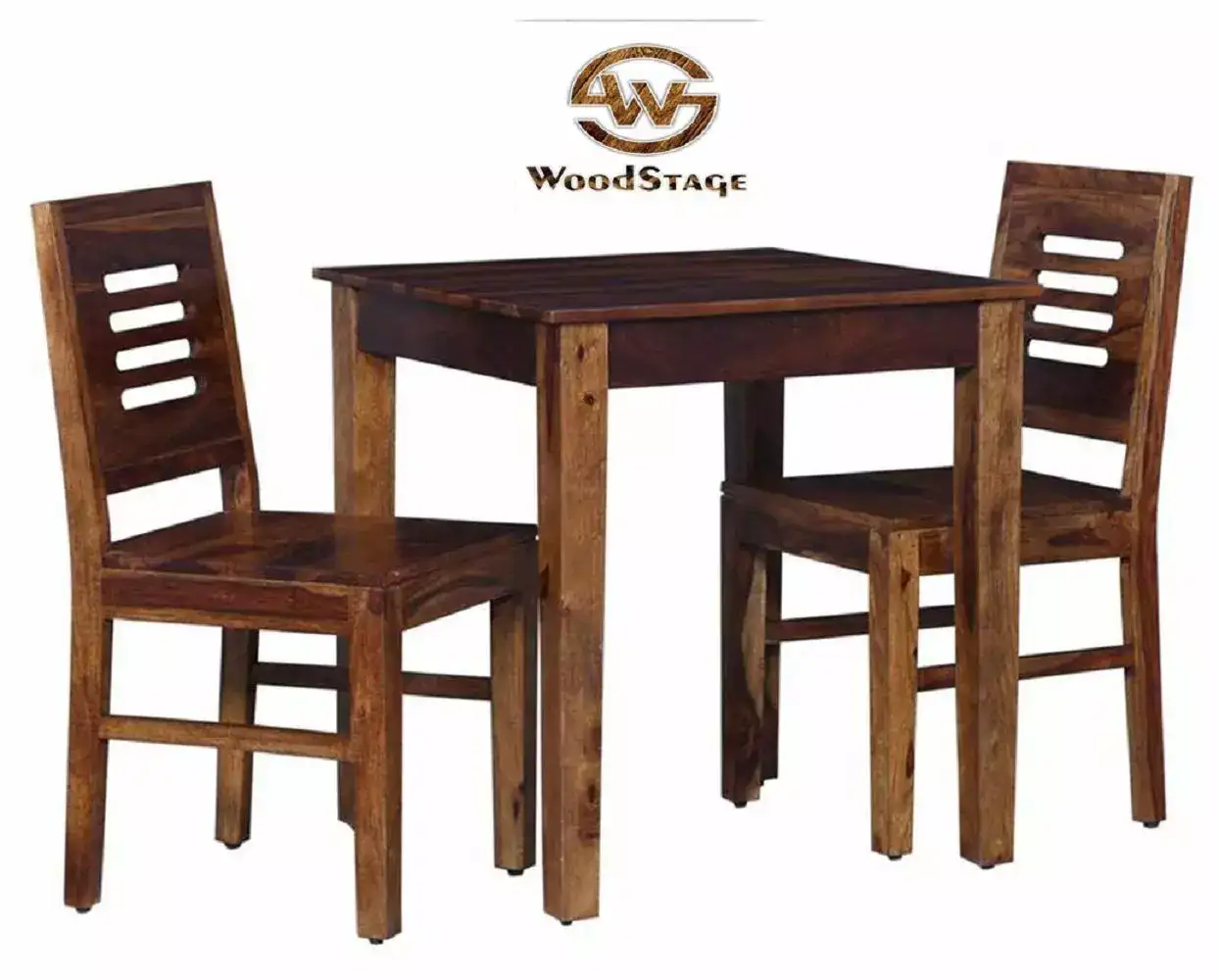 Image for WoodstageSheeshamWoodenDiningTableSet-2seater