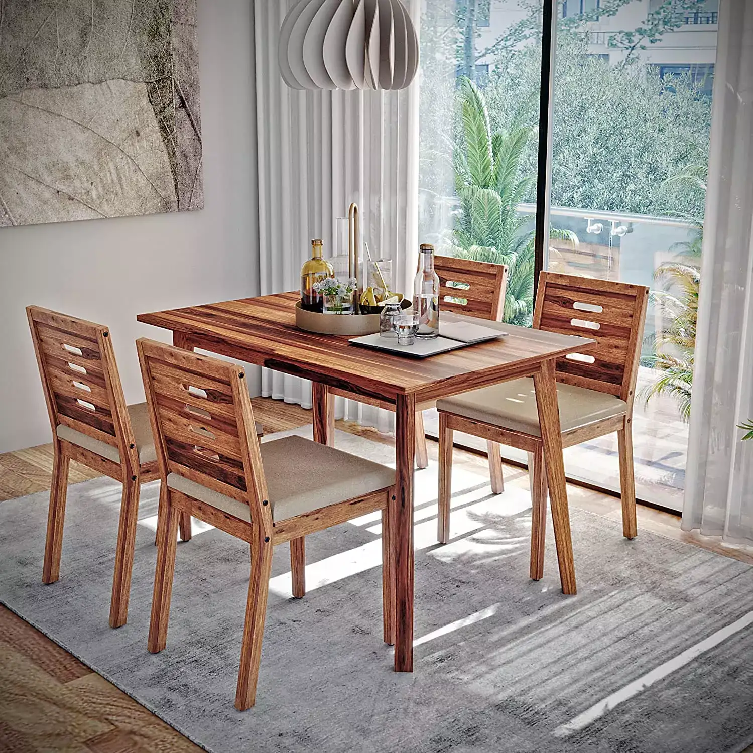 Image for WakefitDiningTableSet-4Seater