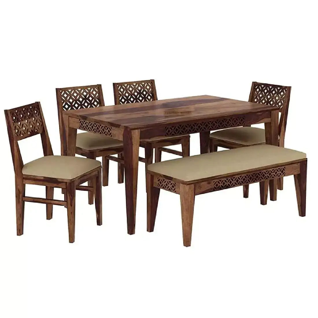 Image for SheeshamWood6SeaterDiningTable