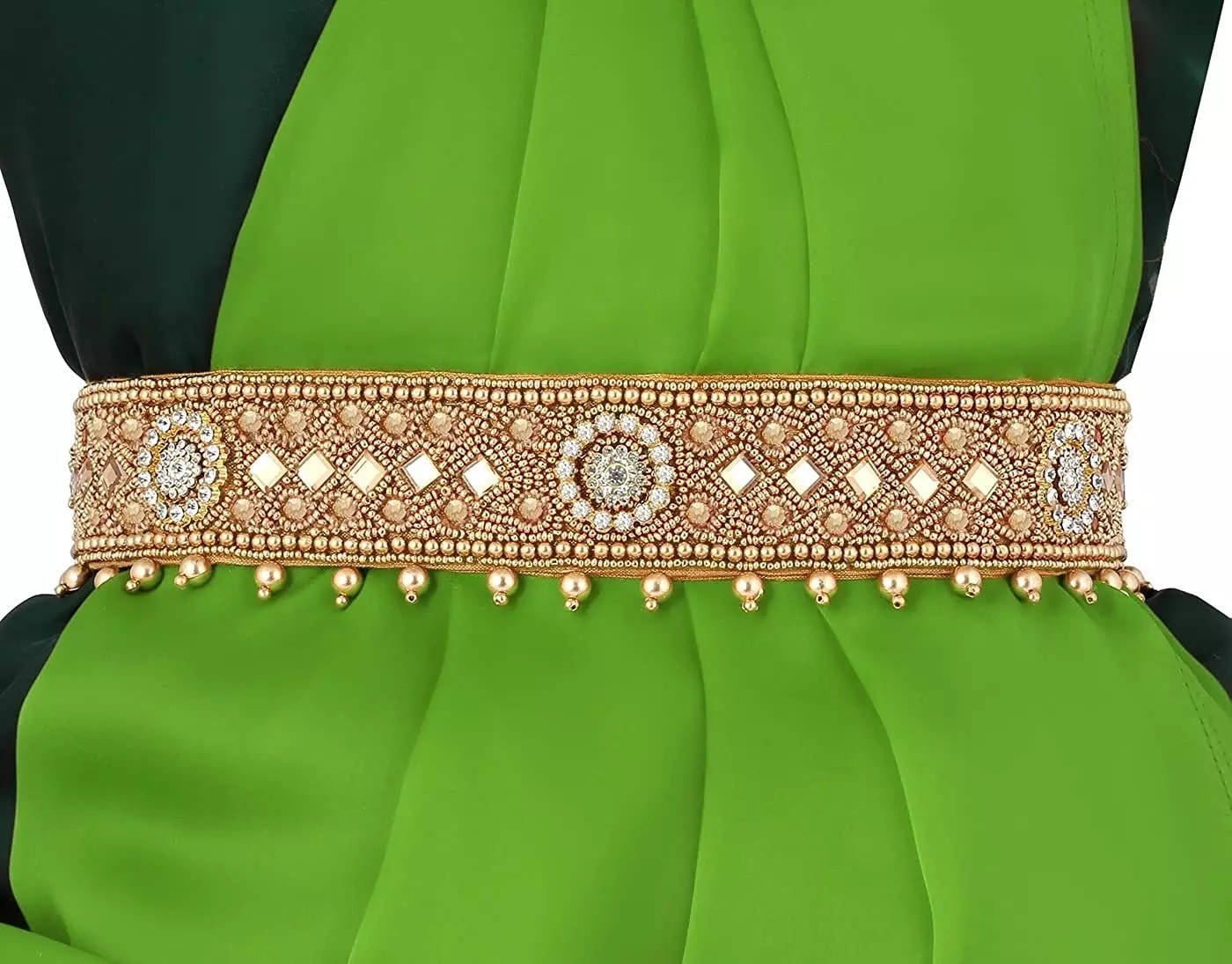 Antique Gold Sequins Waist Belt With Stones and Pearls / Belts for Saree/ Saree  Belts/ Lehenga Belt/ Embellished Belts - Etsy