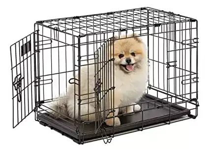 Image for MidwestiCrateDoubleDoorFoldingMetalDogCrate