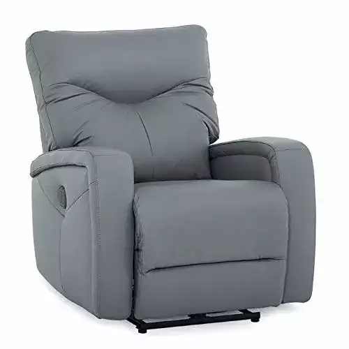 Image for InterioCanapeFauxLeatherManualRockerHomeTheaterRecliner