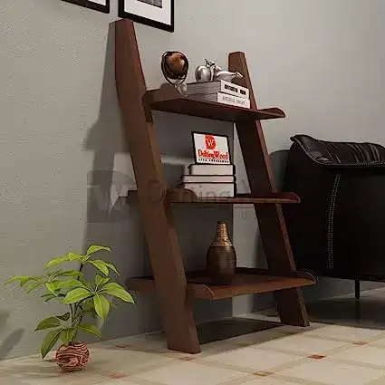 Image for DRIFTINGWOODMDFWoodenLadderShelfBookcase