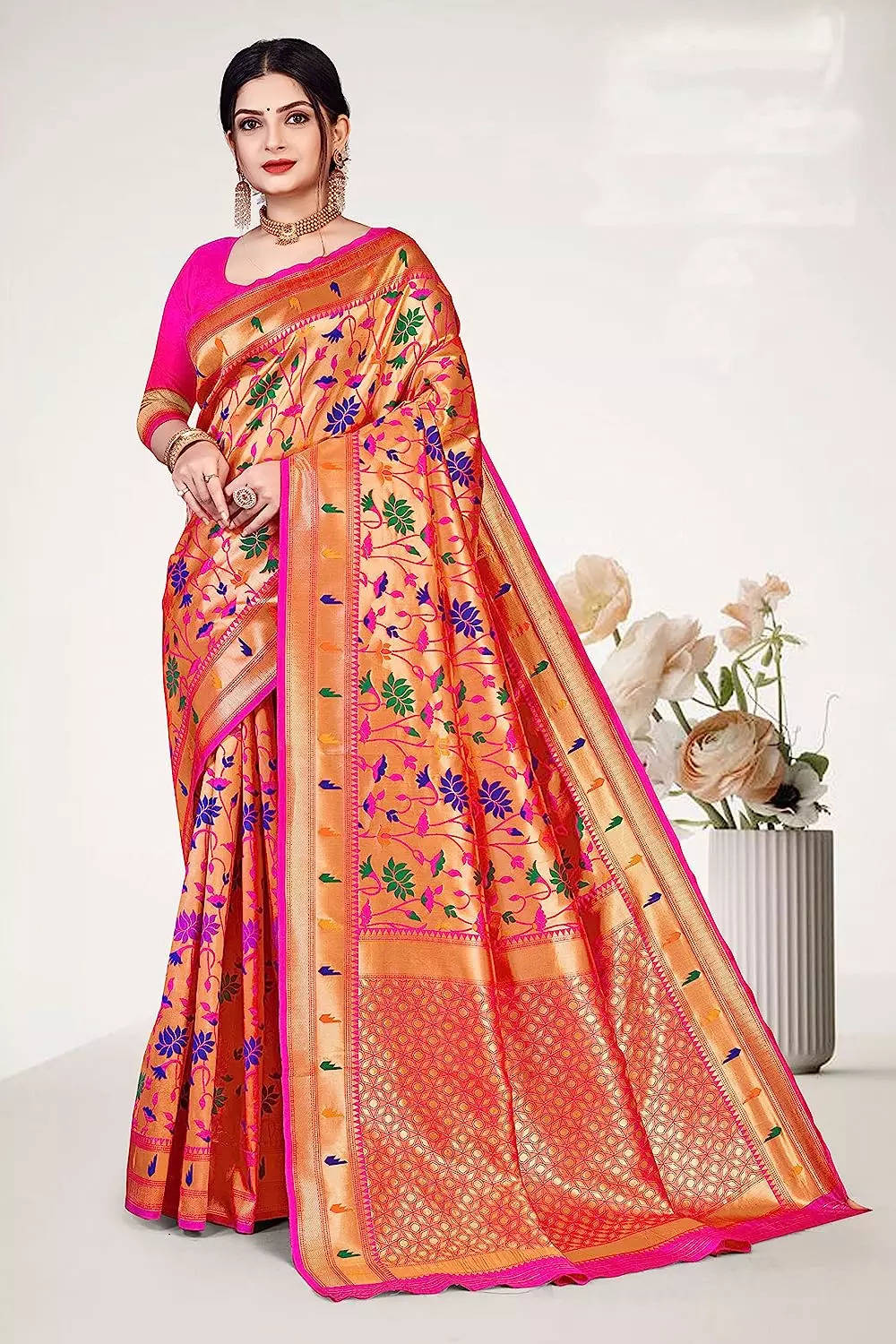  Fashion Cotton Women Printed Saree / Jaanvi Fashion Cotton Women