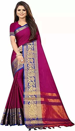 Adroable Wine Color Silk Saree