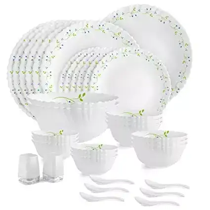 Image for CelloTropicalLagoonDazzleSeriesOpalwareDinnerSet
