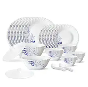 Image for LarahbyBorosilBlueEveSilkSeriesOpalwareDinnerSet.