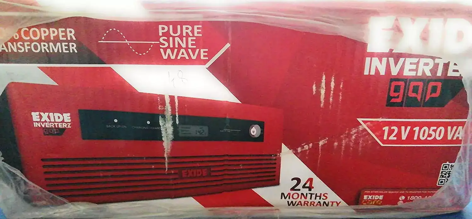 Image for ExideTechnologies1050VAPureSinewaveHomeUPSInverterwithDigitalDisplay