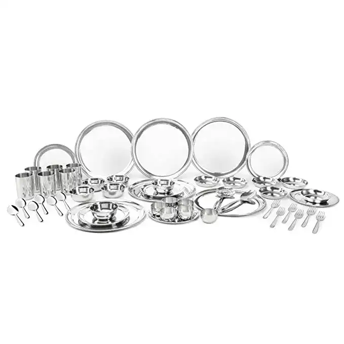 Image for Shri%26SamStainlessSteelShagunDinnerSet