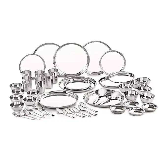 Image for NeelamStainlessSteelPremiumDinnerSet