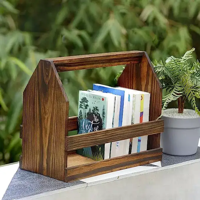 Image for PineStationWoodenBookShelfforHomeLibrary
