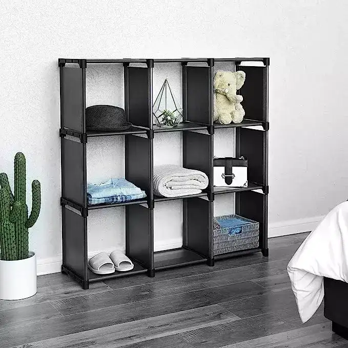 Image for SnazzyFoldableMetalPlasticOpenBookcase