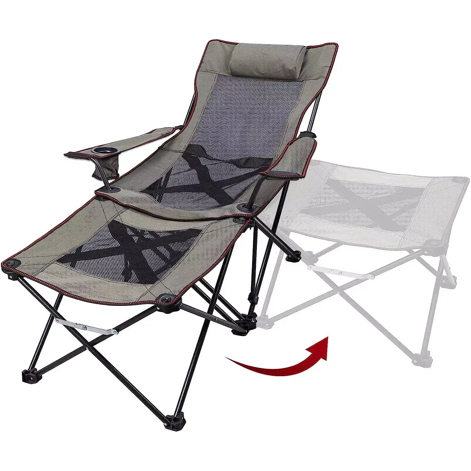 Image for XGear2in1FoldingCampingRecliner
