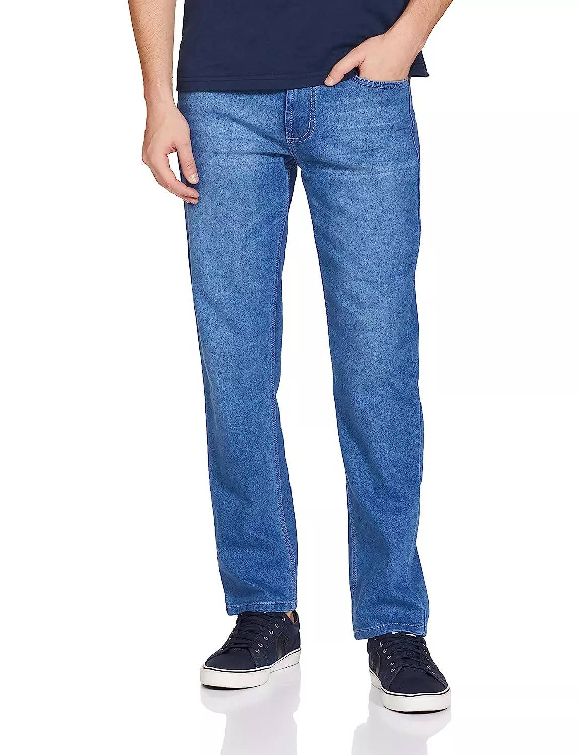 Men's Pepe Jeans Streetwear Dark Blue Wide Leg Denim Pants