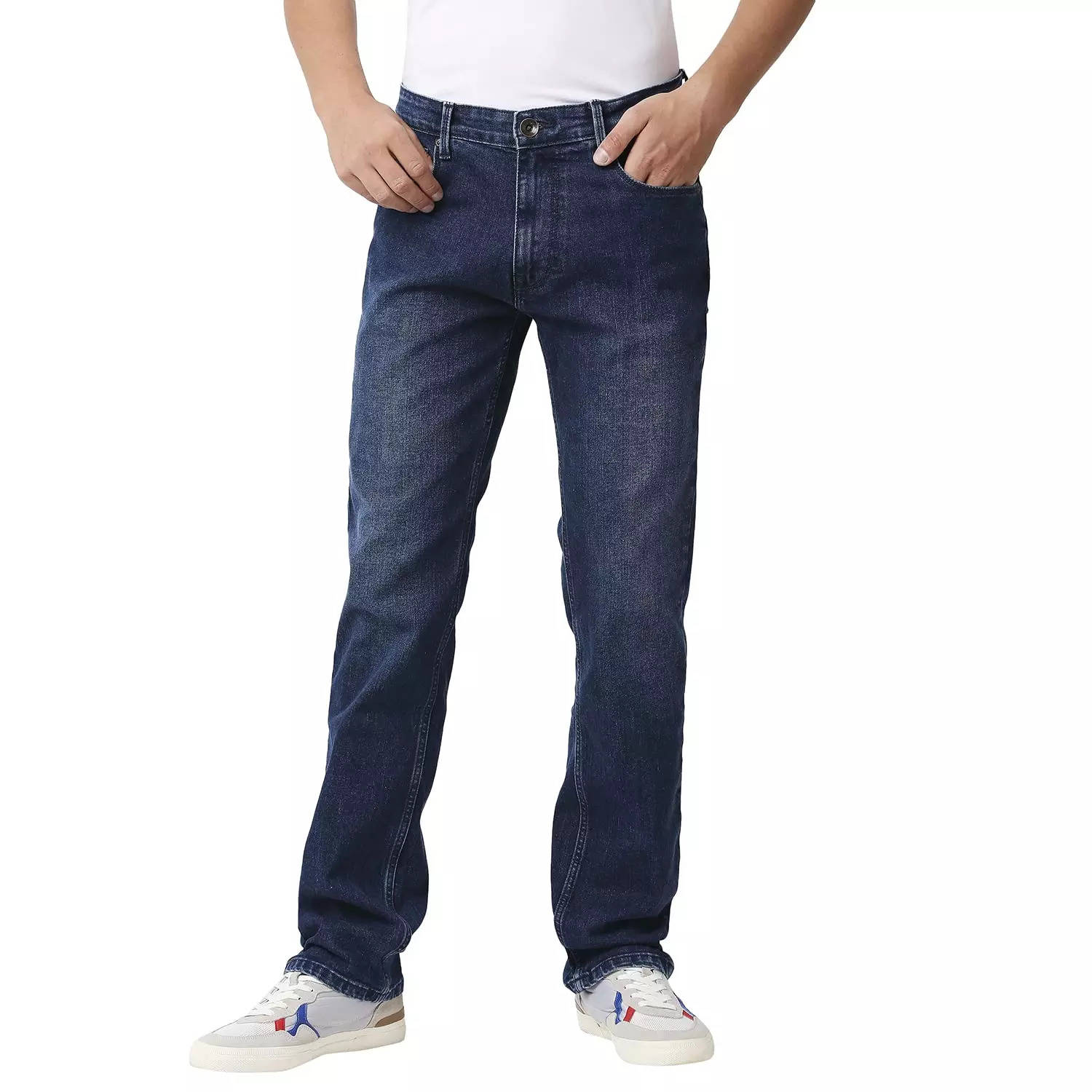 Buy Men's Aeropostale Plain Mid-Rise Trousers Online