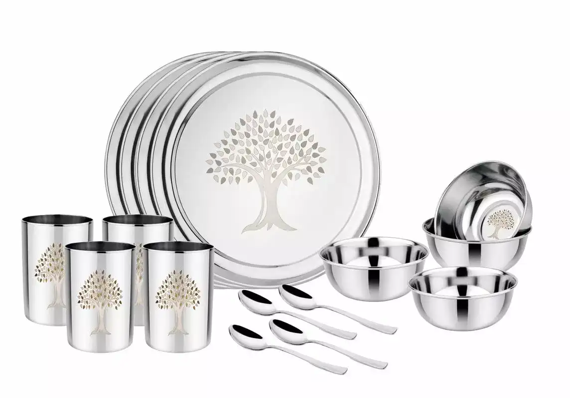 Image for KitchenProStainlessSteelDinnerSet-16Pieces
