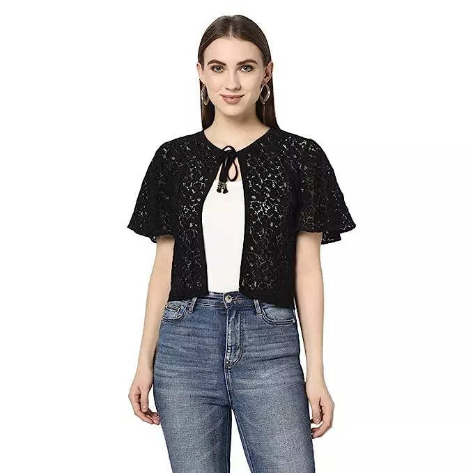 Womens hot sale lace shrug