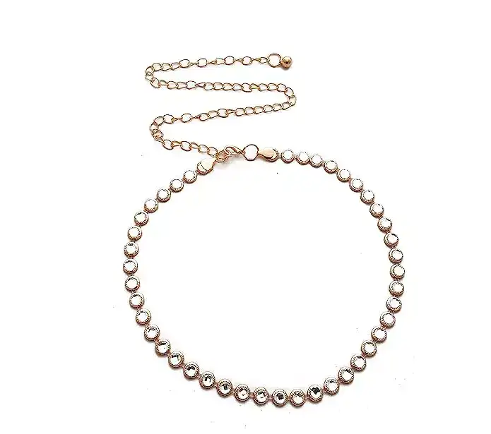 Image for VritrazGoldPlatedBellyChainWaistBelt