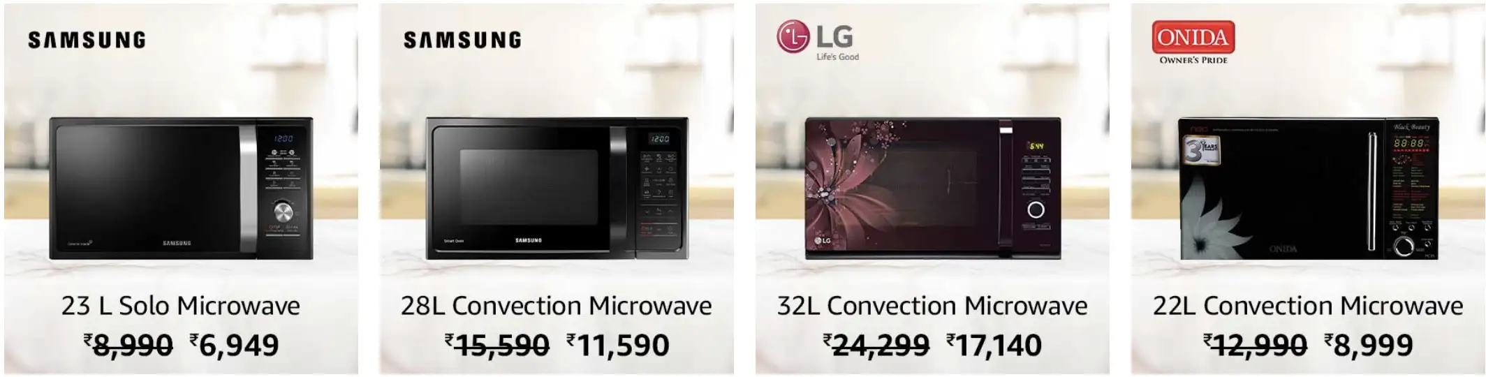 Amazon sale Amazon Prime Day Sale LIVE Best prices on Microwaves