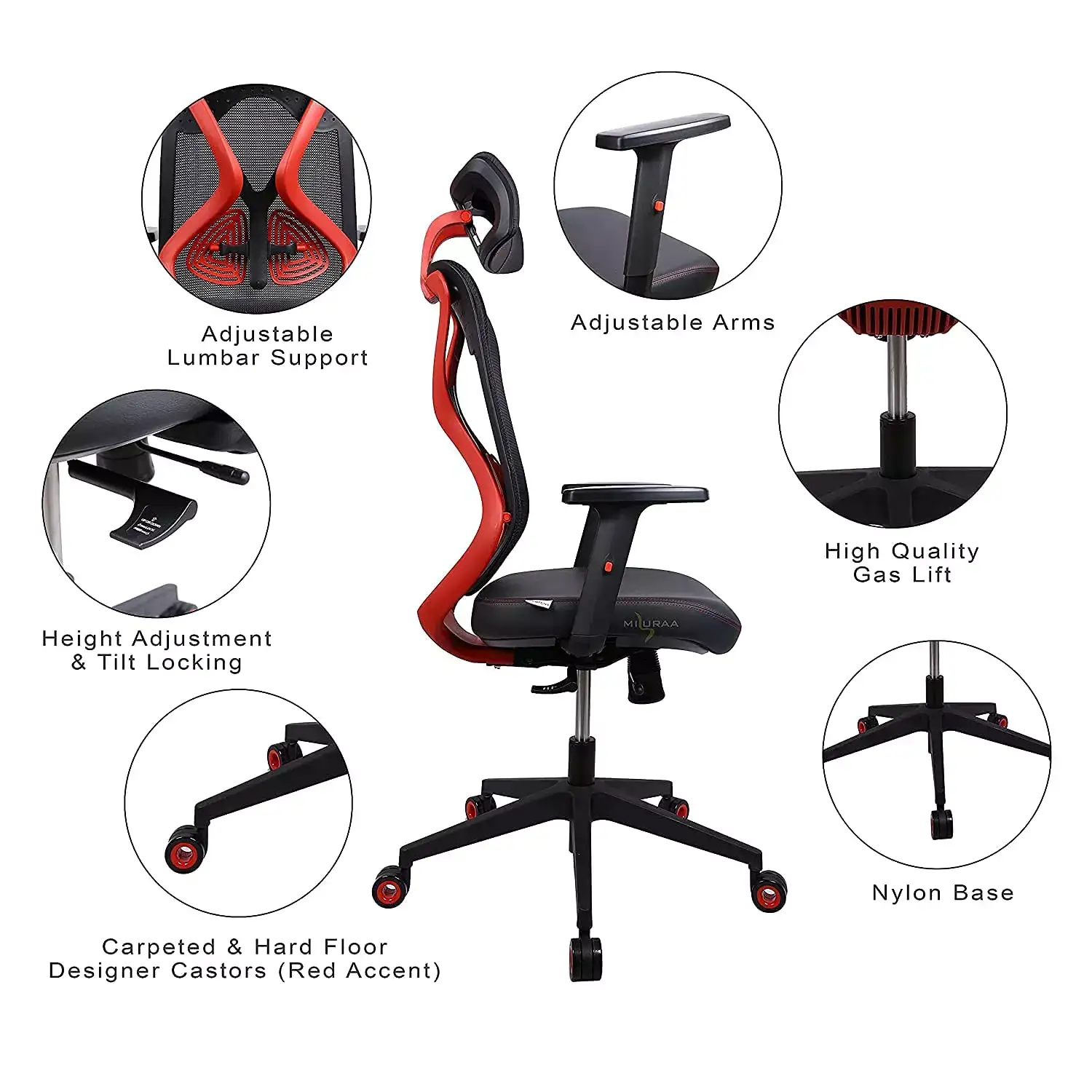 Image for NXTGENMISURAAImportedXenonHighBackErgonomicOffice%26HomeChair
