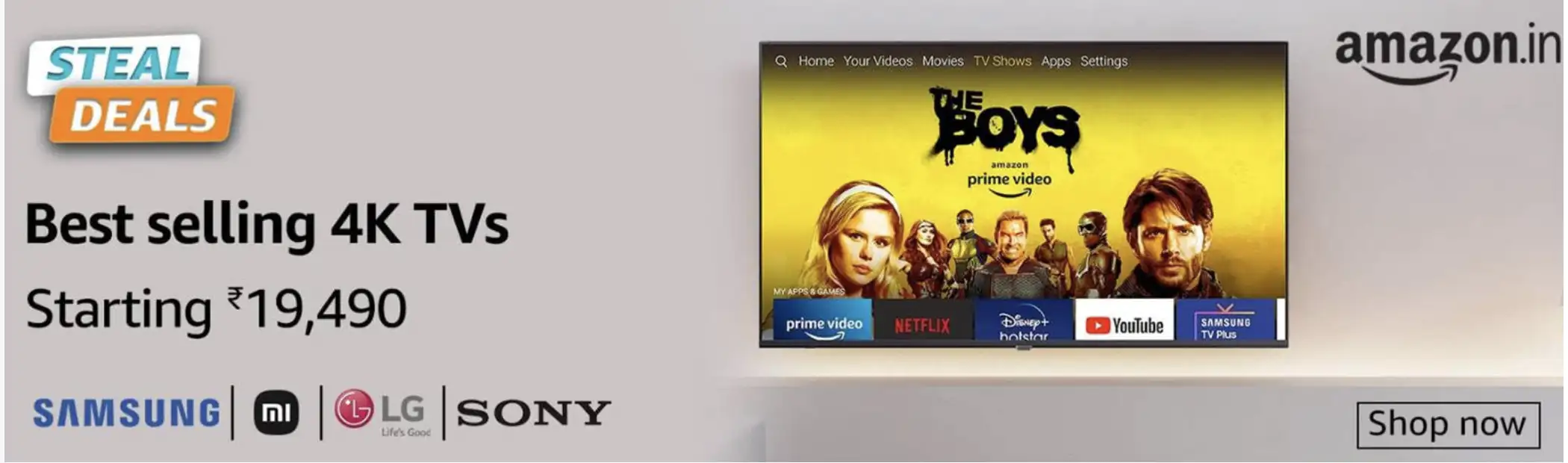 Amazon sale Amazon Prime Day Sale LIVE Bestselling 4K TVs starting