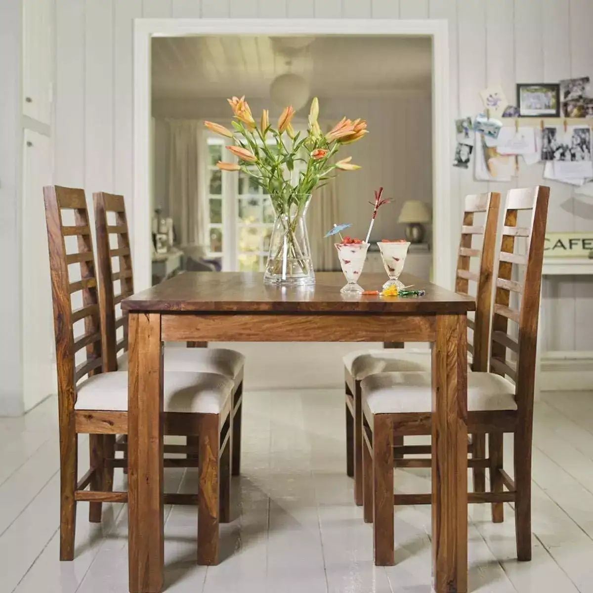 Image for FurniturewalletWoodenDiningTable4Seater