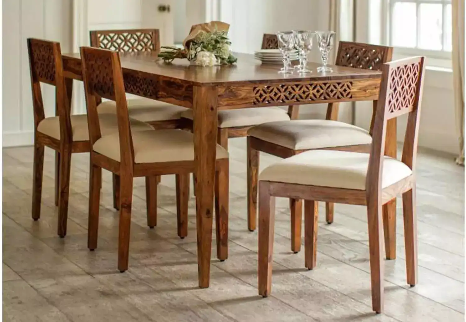 Image for DriftwoodMaharajaDiningTable6Seater
