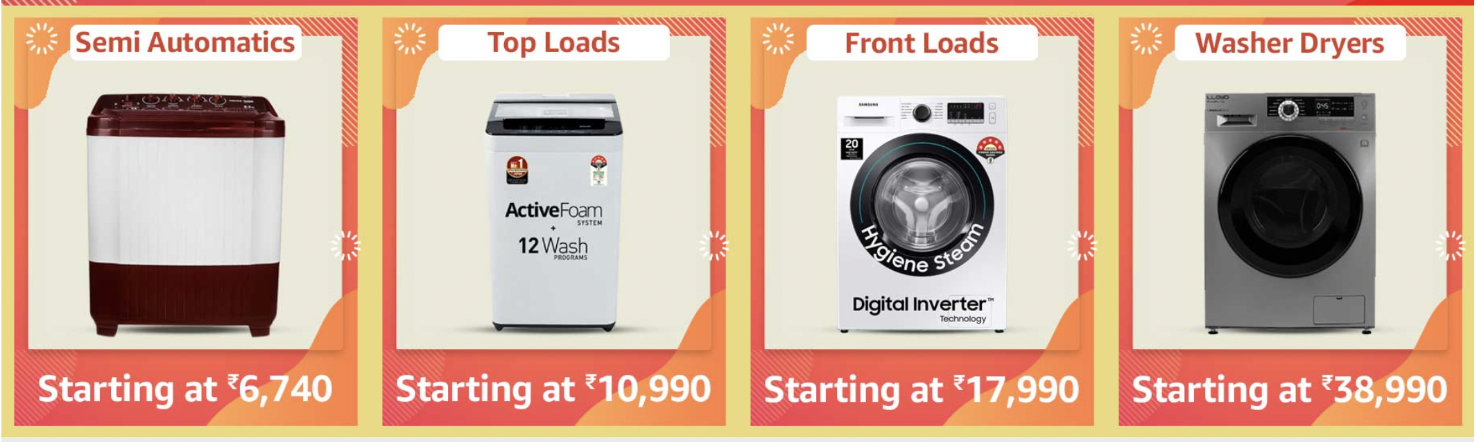 Lg washing deals machine diwali offer