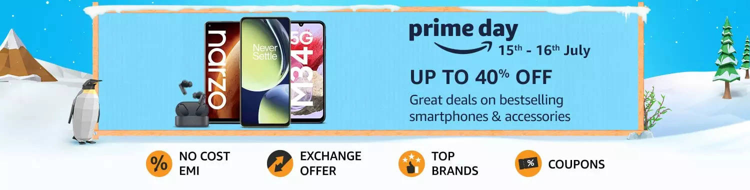 Prime Day Sale is LIVE now! Enjoy Up to 40% Off on Mobiles and  Accessories - The Economic Times