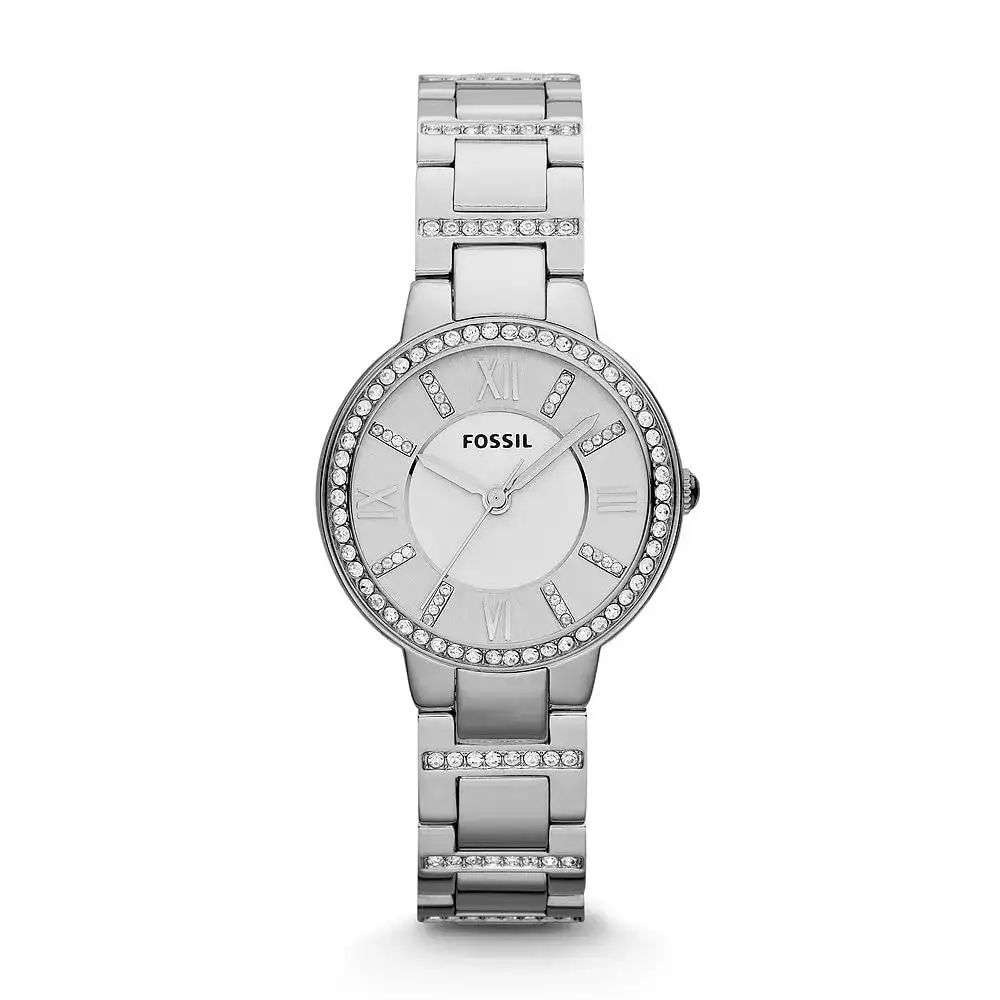 Image for FossilVirginiaAnalogSilverDialWomen'sWatch