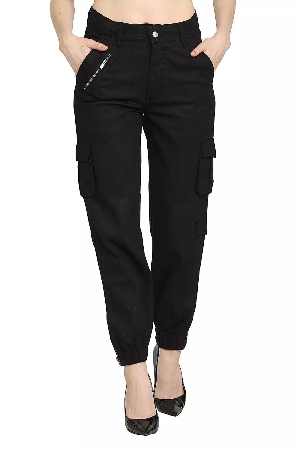 Buy Black Trousers & Pants for Women by JDY BY ONLY Online | Ajio.com