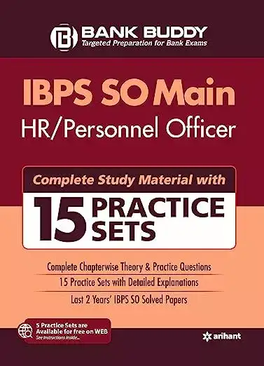 Image for 15PracticeSetsIBPSSOMainHRPersonnelOfficer2019