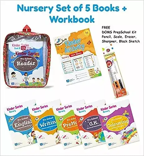 Image for KinderSeriesNurseryTextBooksandNurseryWorksheetssetof5Books